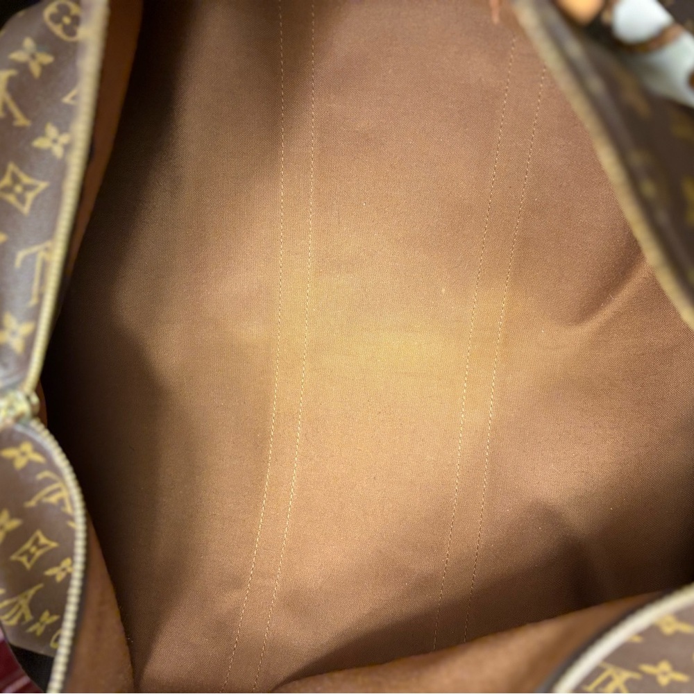Louis Vuitton Brown Monogram Canvas Keepall 55 Duffel Bag with unbranded strap - Picture 14 of 15